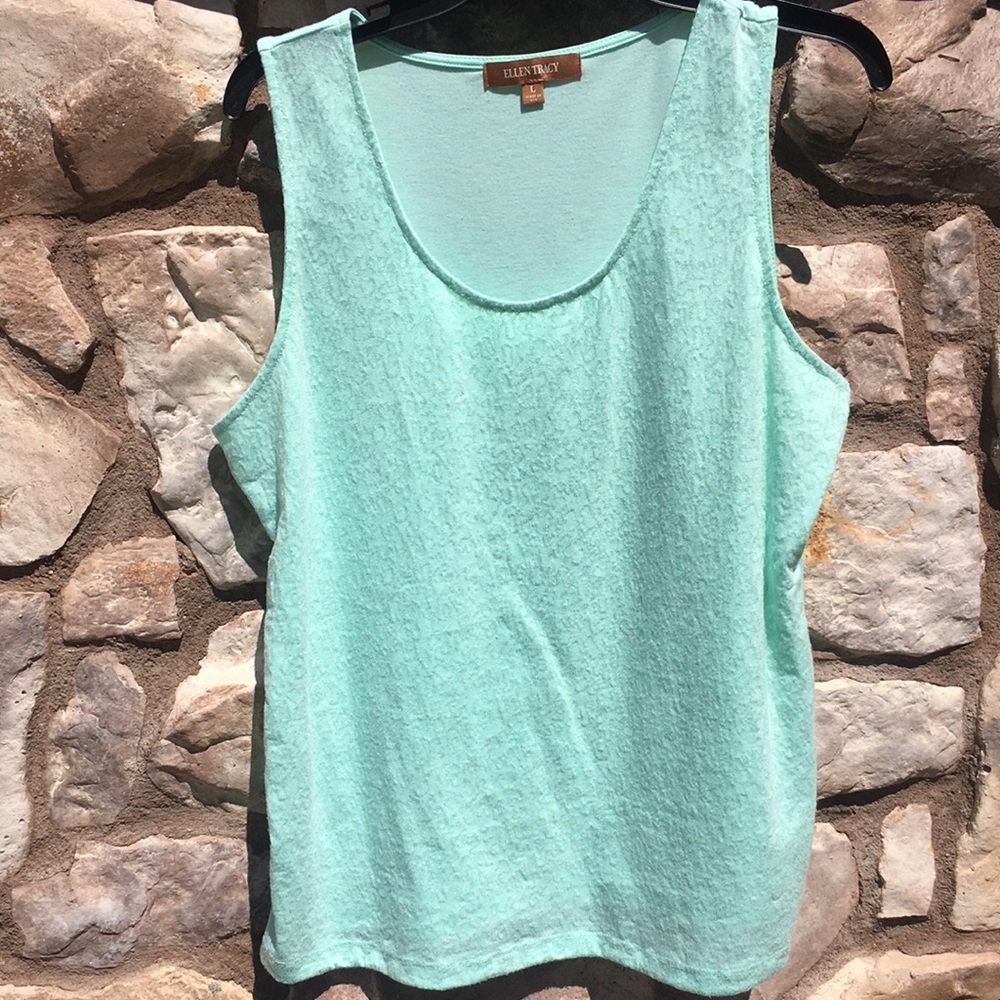 Ellen Tracy Sequins Tank Top Size Large